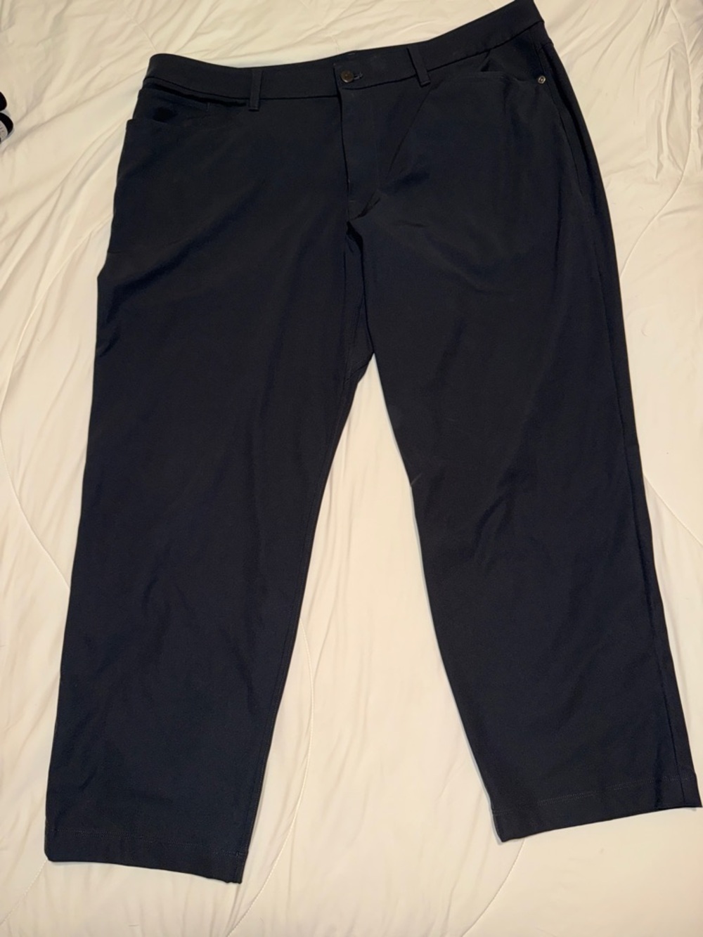 lululemon Men's Dark Navy Chinos ABC Classic Fit 5 pocket 38x28